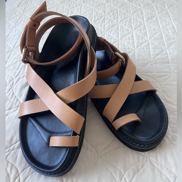 Liberte Leather Bronte Sandal in Tan - Picture 4 of 10